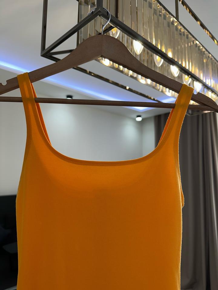 Желтое платье Zara