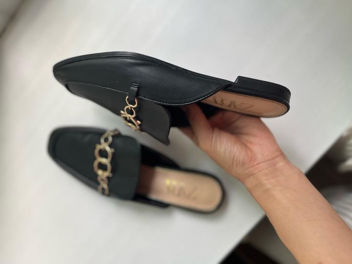 Черные мюли Zara