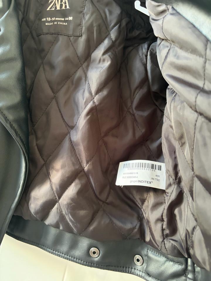 Детская кожаная куртка zara original