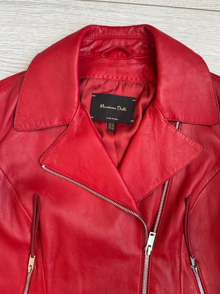 Куртка кожаная Massimo Dutti XS