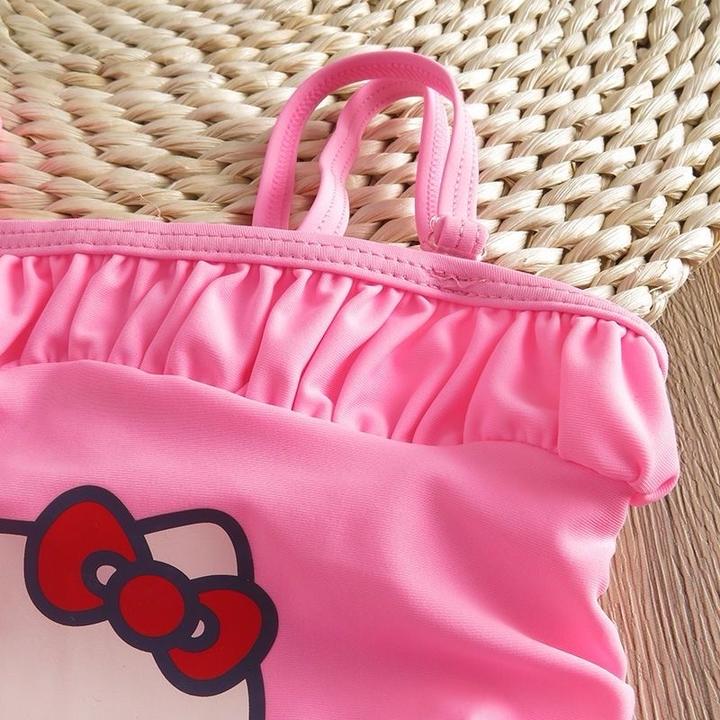 Розовый купальник для девочек