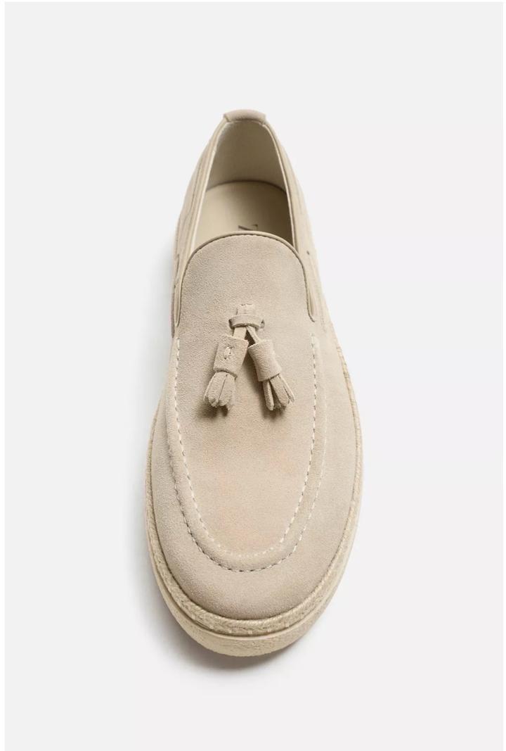 Мужские мокасины/лоферы Zara из натуральной замши