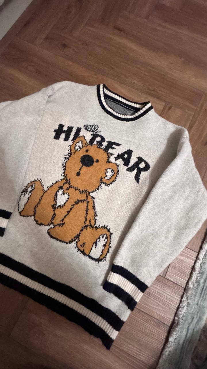 свитер мишка