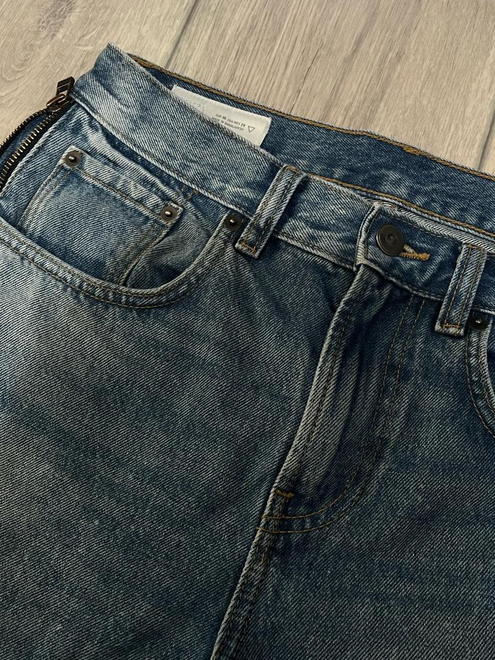 Zara flared jeans zip