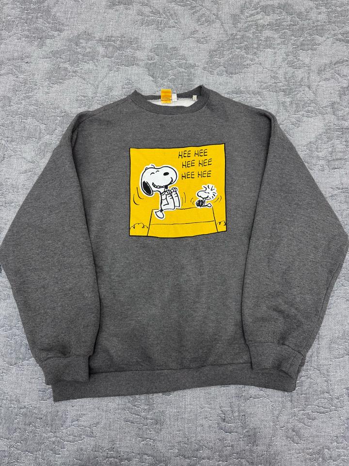 Свитшот серый с принтом Snoopy