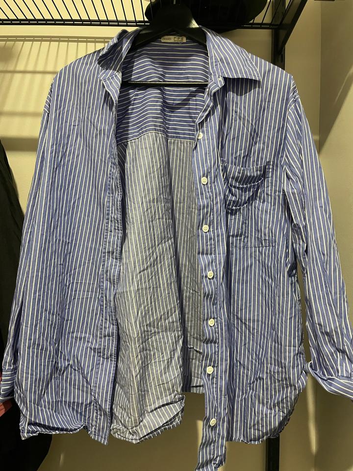 Синяя рубашка Oysho