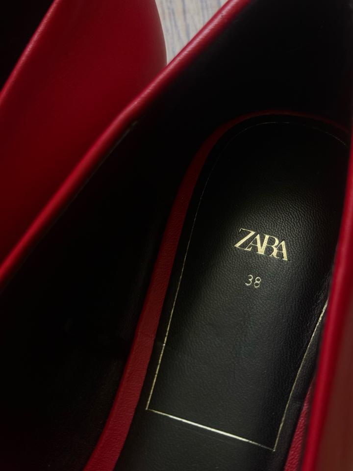 Красные макасины Zara женские❤️
