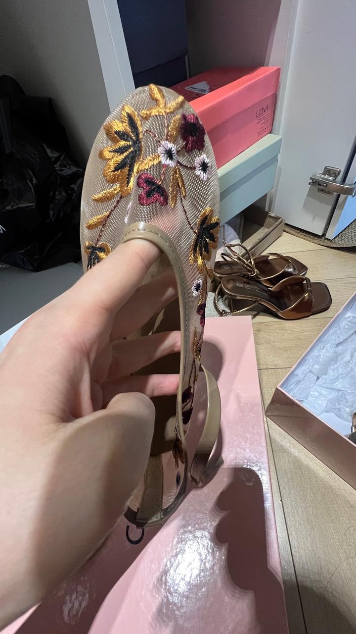 Летние балетки под zara 37