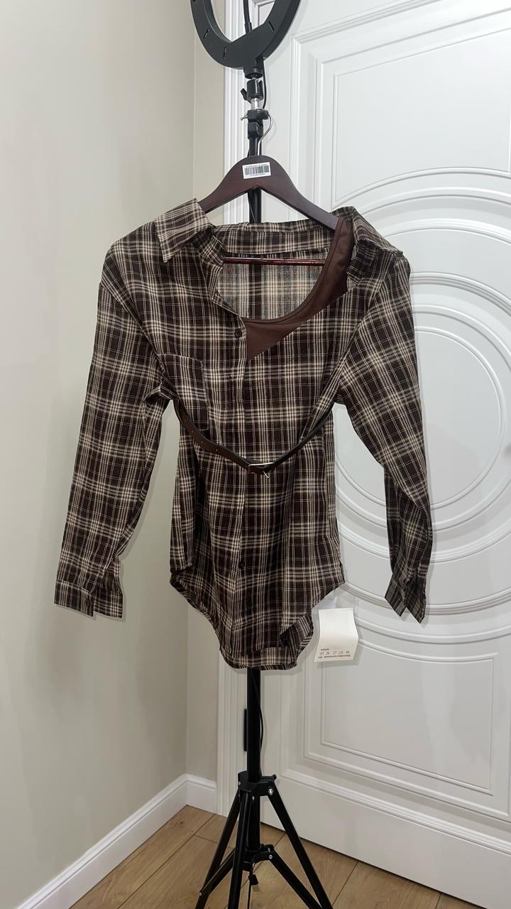 Рубашка корич