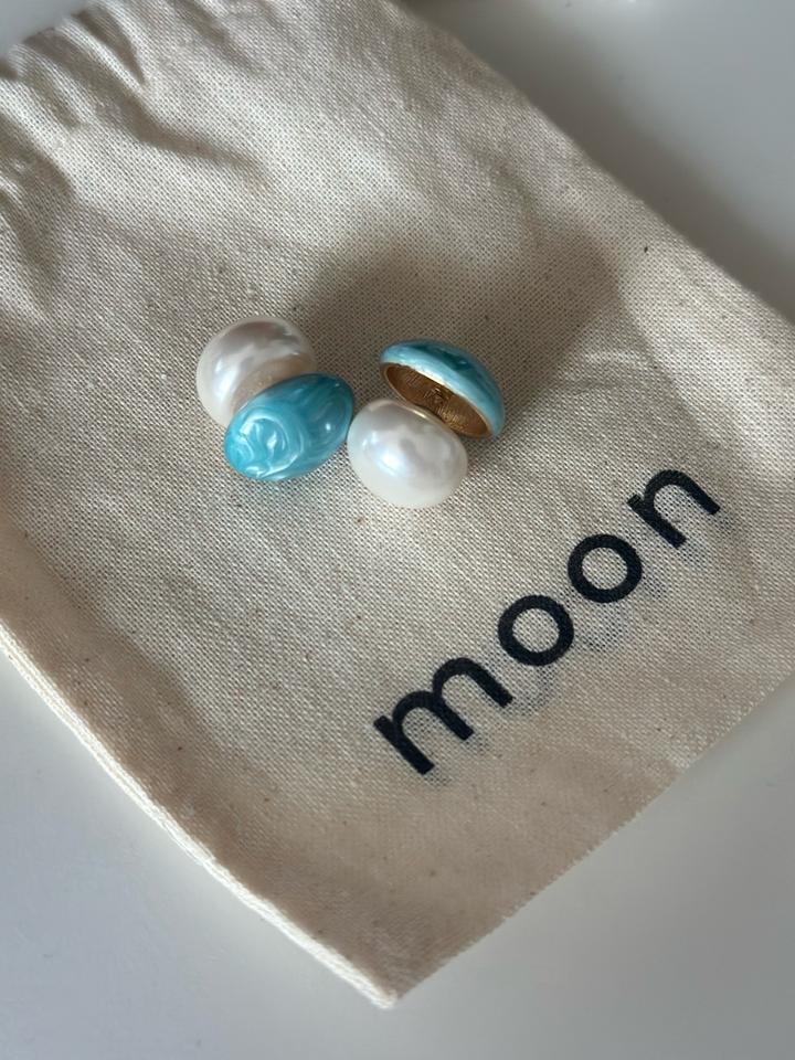 Сережки двусторонние Moon