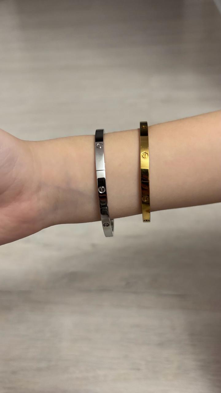 Браслет Cartier из титана золотистый