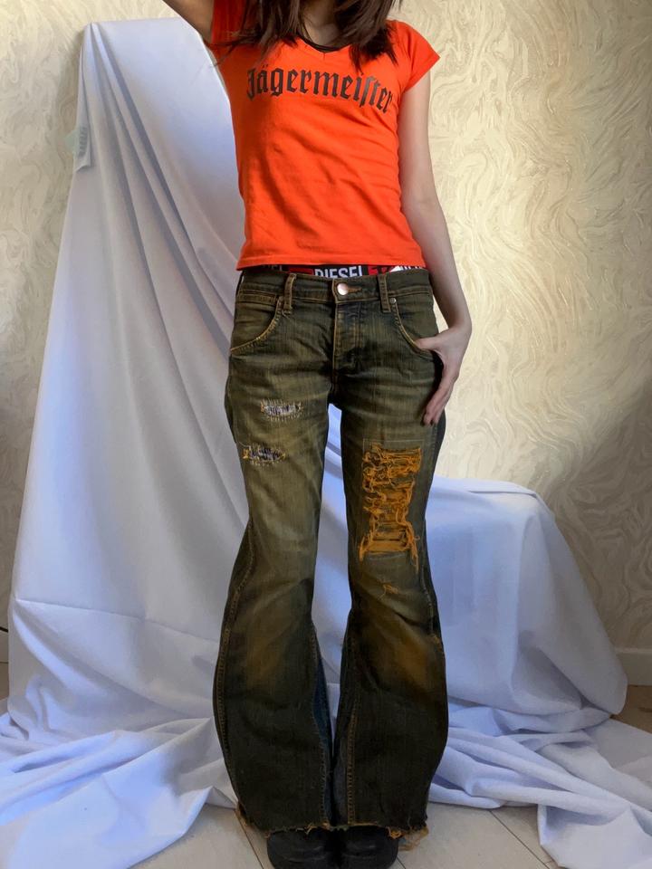 Wrangler custom bootcut jeans by uncrown1995