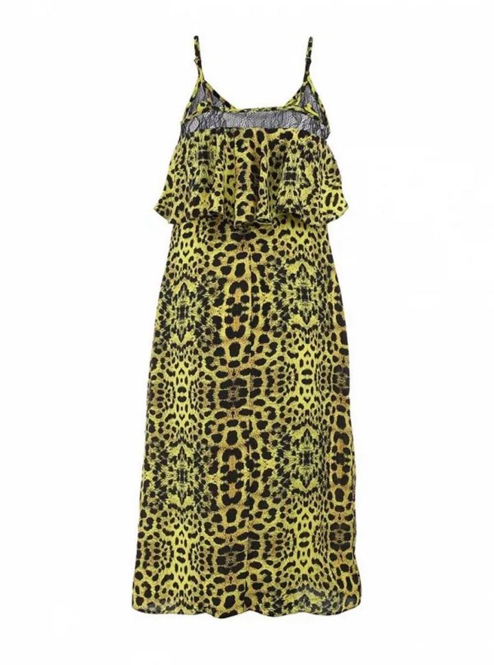 Платье River Island, вискоза 100%, леопардовый принт, UK 8