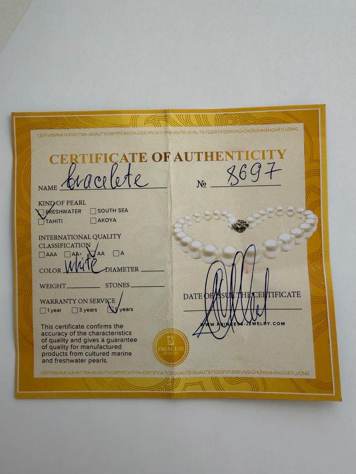 Набор: браслет из жемчуга + подвеска