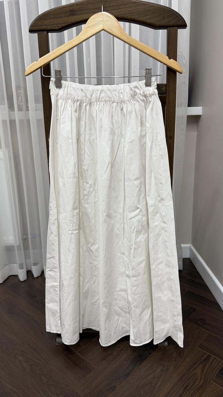 Юбка белая на лето Mango размер XS длина миди