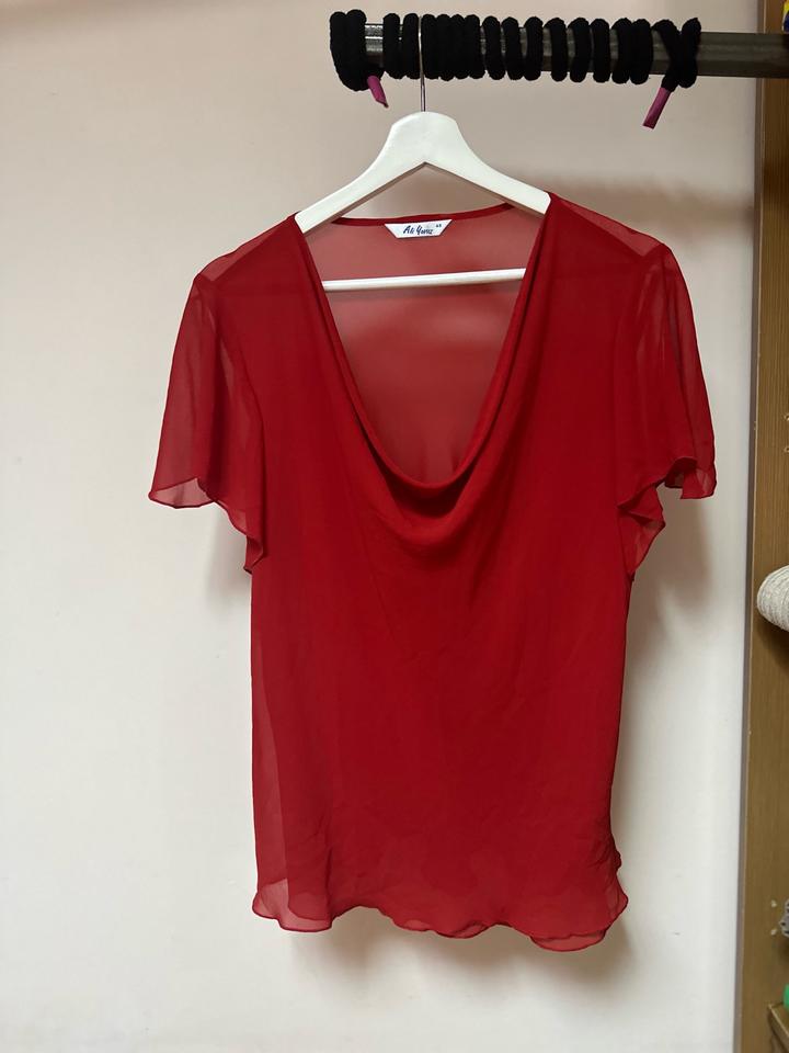 Винтажный шифоновый топ в эстетике 90-х