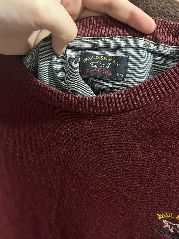 Бордовый свитер от Paul&Shark