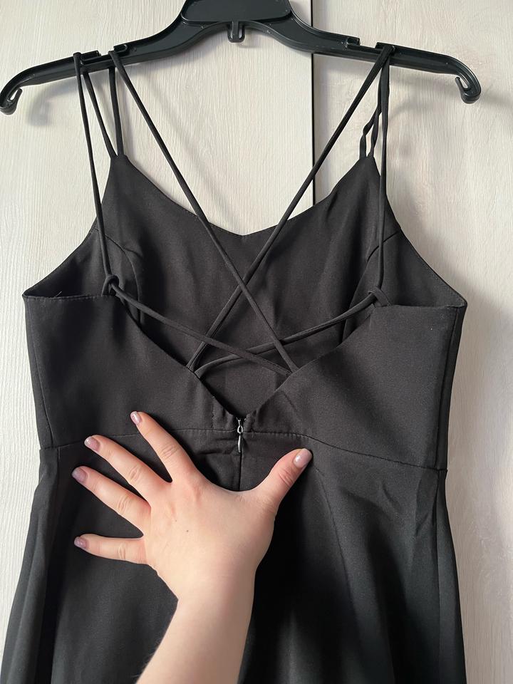 Чёрное платье сарафан GAISSINA