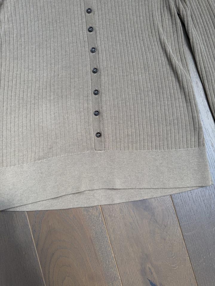 Трикотажное поло с длинным рукавом от Massimo Dutti