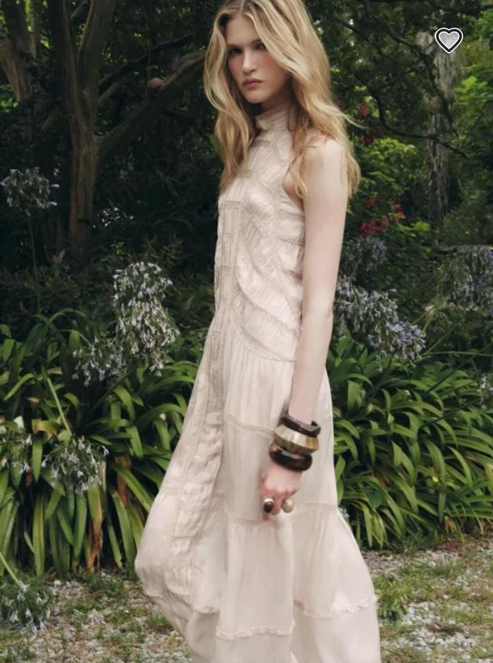 Платье Зара молочная