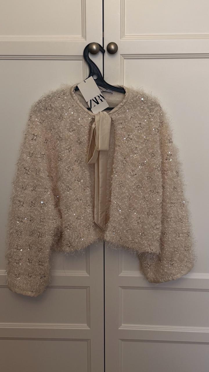 жакет с пайетками Zara