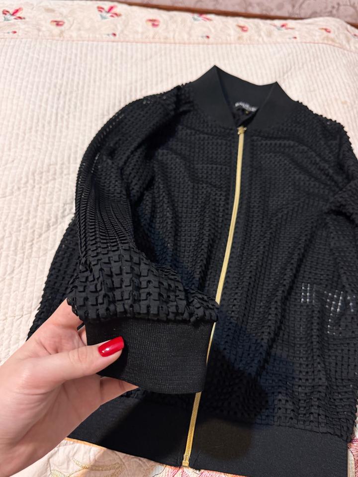 Бомбер летний Черный