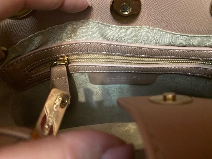 Сумка бежевая пудровая Michael Kors
