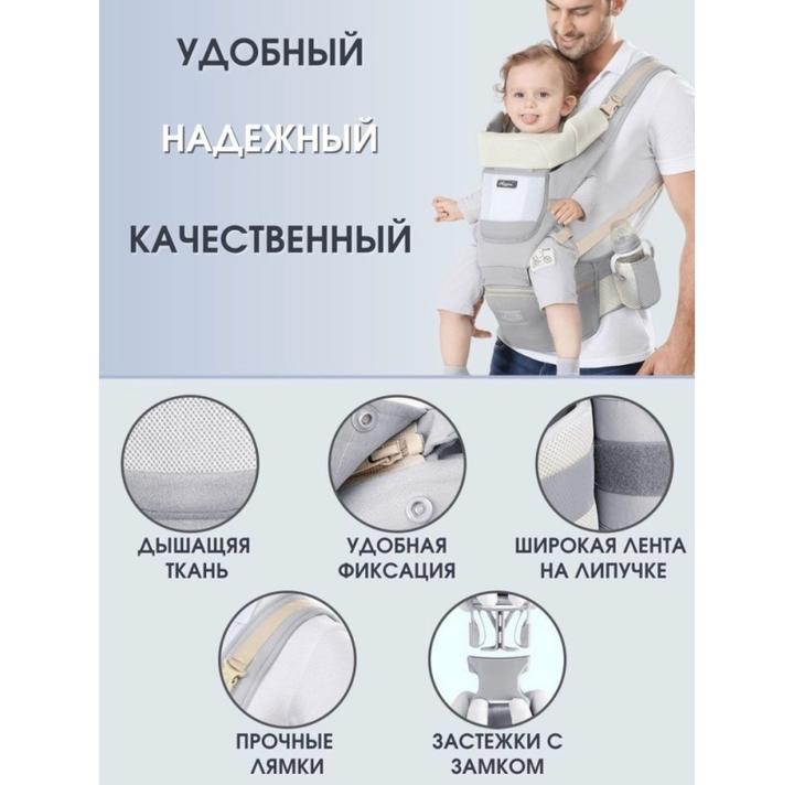 Эргорюкзак Aixintu до 25 кг, серый