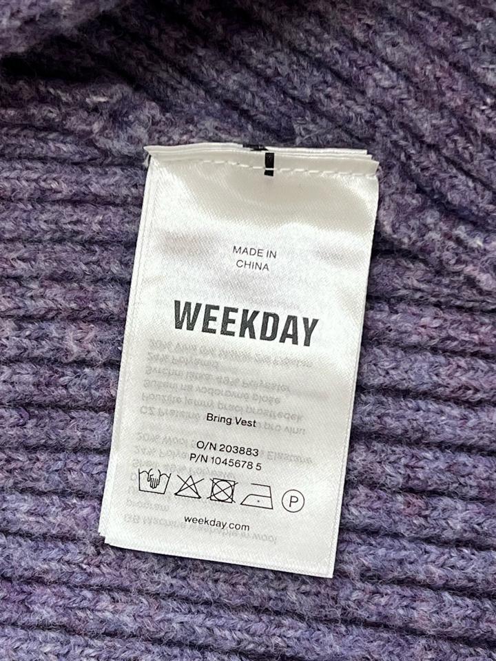 Weekday, Укороченная сиреневая жилетка, XS