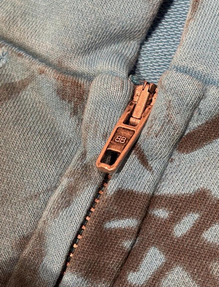 Balenciaga Skater Zip Hoodie Blue