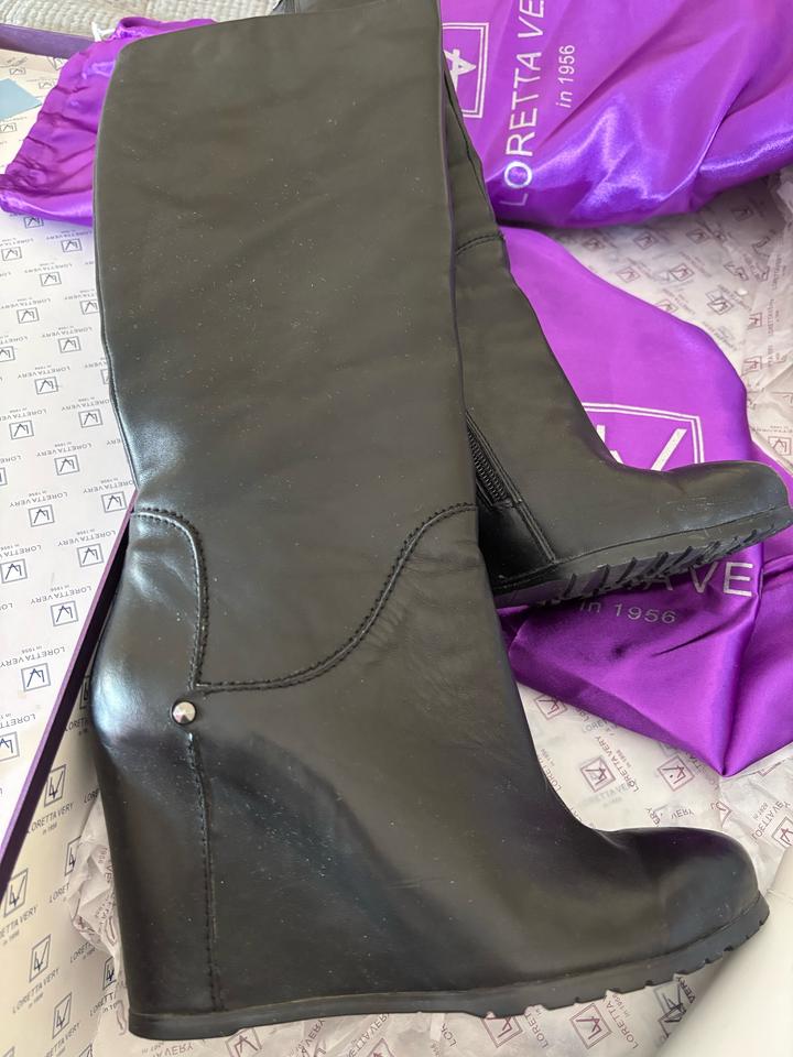 Кожаные сапоги