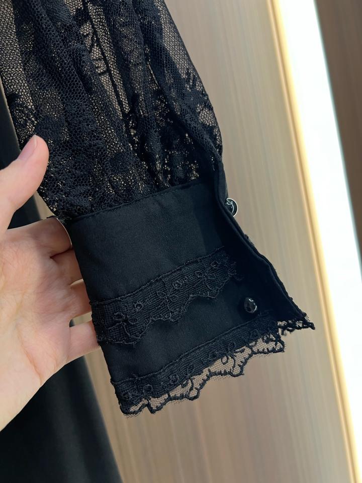 Новое платье с кружевом макси