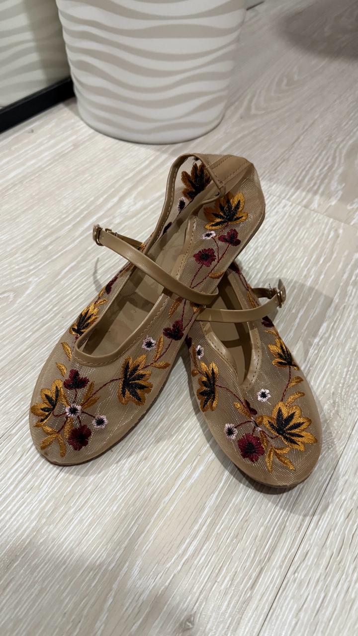 🥿Стильные балетки с вышивкой