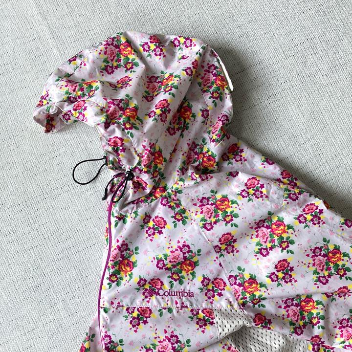 Columbia flower windbreaker