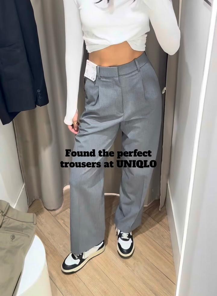 Брюки палаццио uniqlo