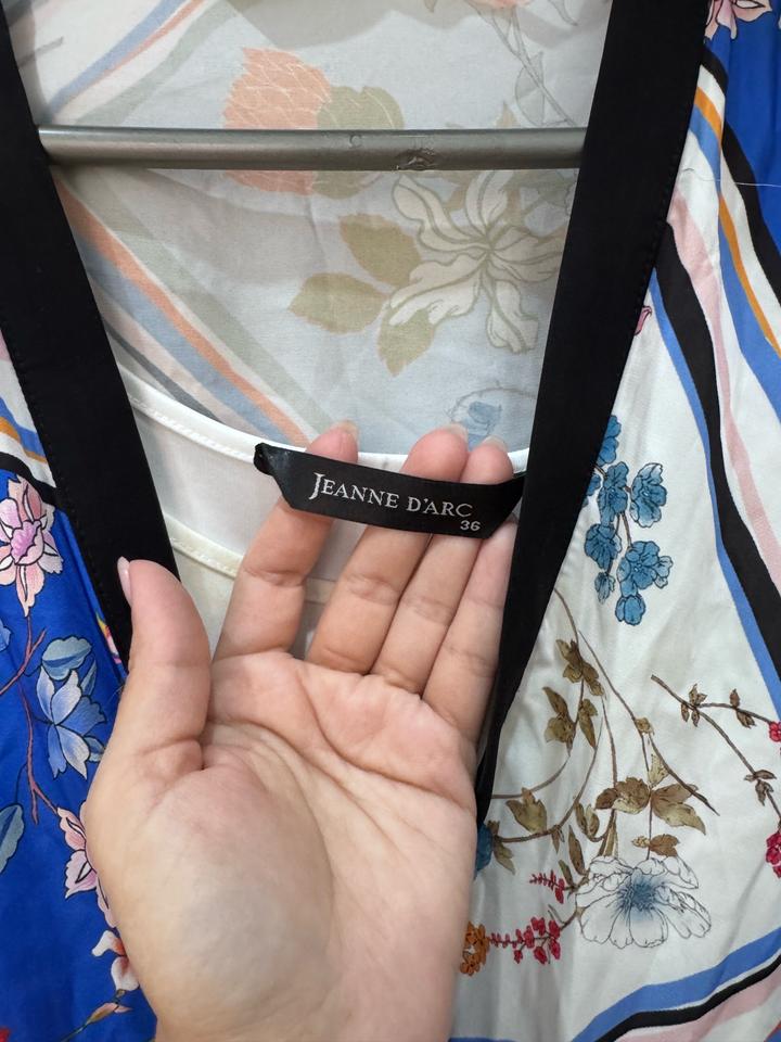 Платье с эффектом запаха с цветочным принтом