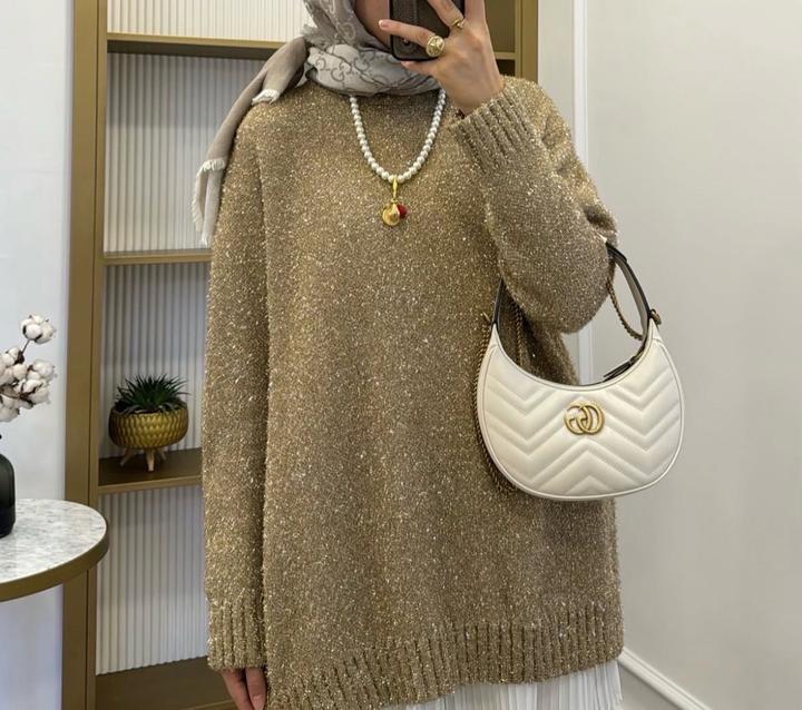 Свитер джемпер золотой Reserved