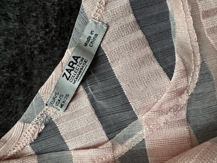 Полупрозрачный лонгслив ZARA