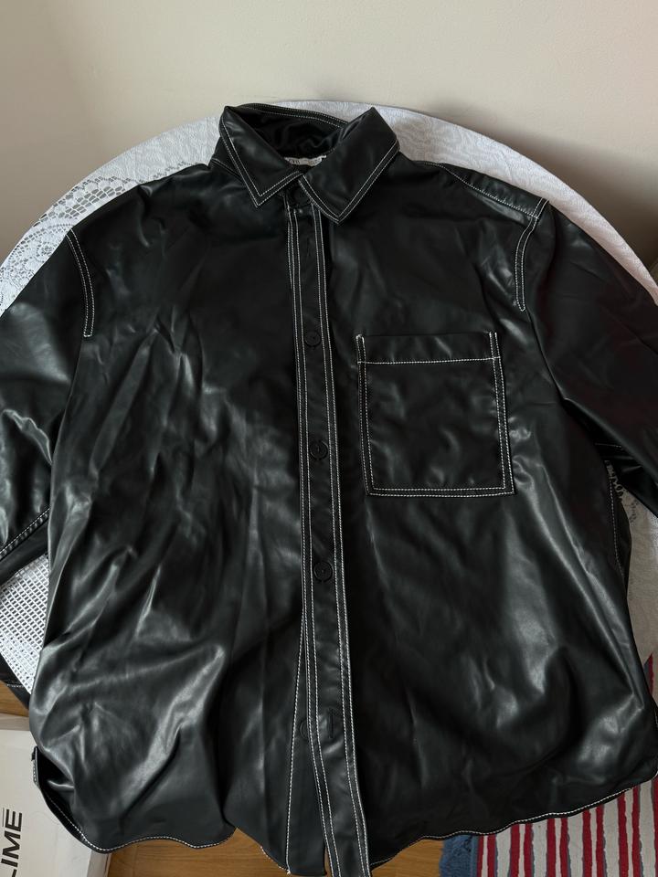 Рубашка из искусственной кожи Zara