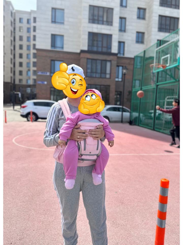 Эргорюкзак кенгуру розовый