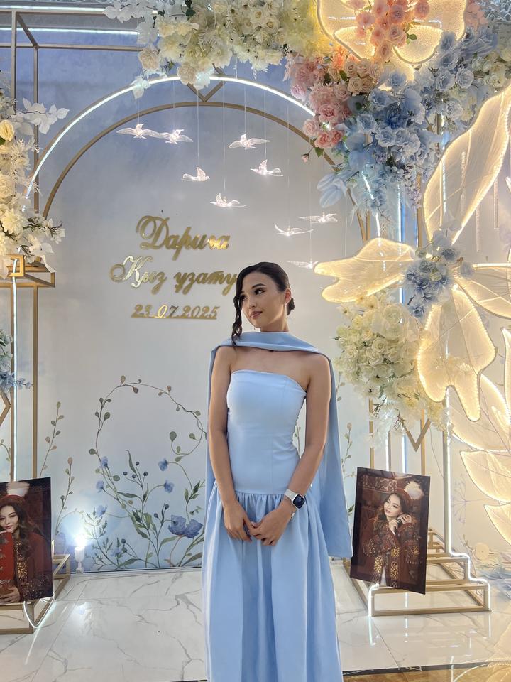 платье с шарфиком