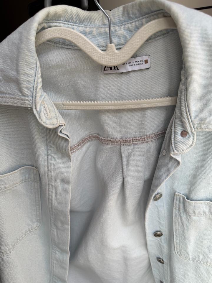 Zara джинсовка рубашка
