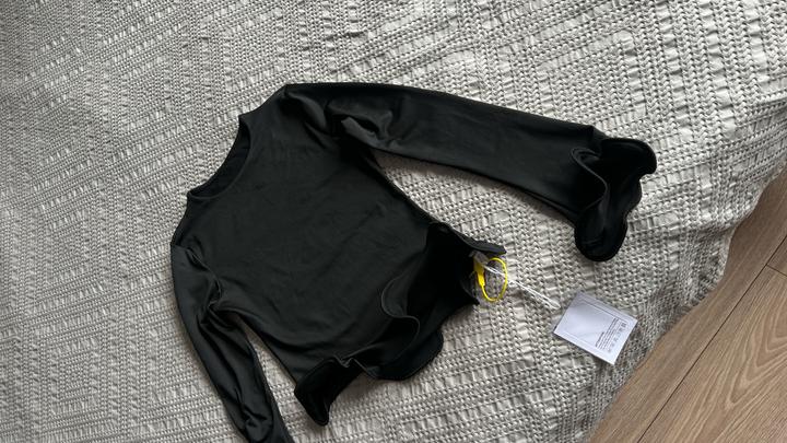 Лонгслив , с акцентными краями