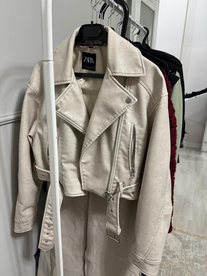 Кожаная куртка Zara
