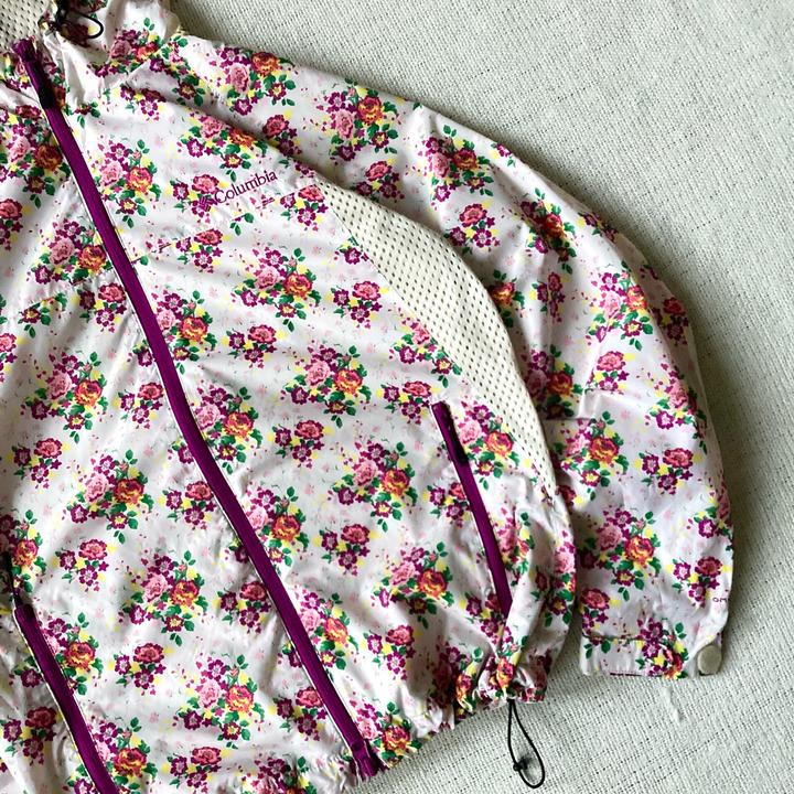 Columbia flower windbreaker
