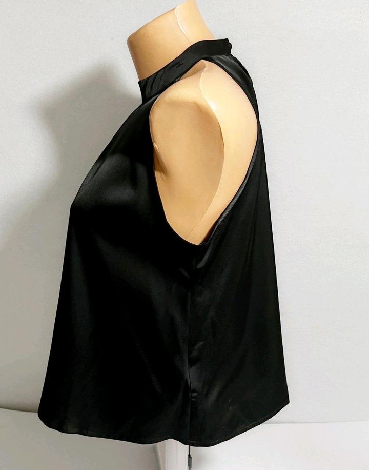 Новый топ атласный сатиновый блуза р 44 - 46 вечерний офисный нарядный