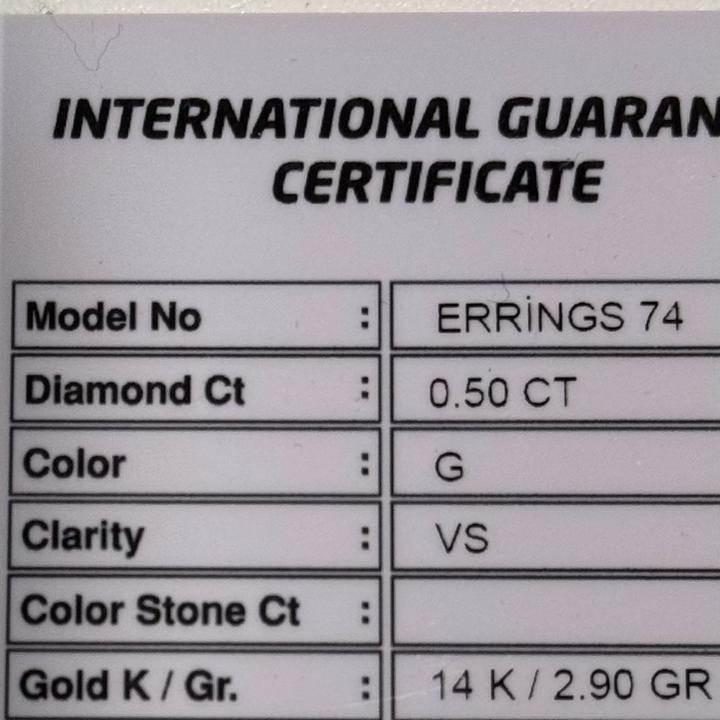 Пусеты из белого золота с бриллиантами