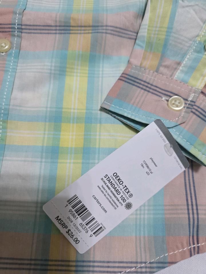 Рубашка для малышей Carters Оригинал