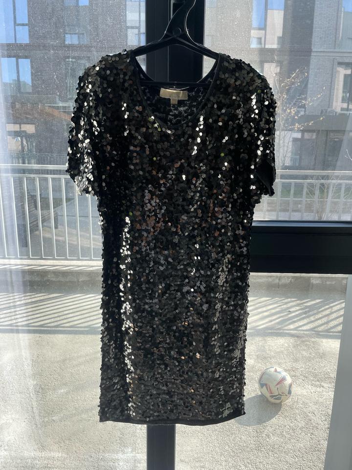 Платье женское , пайетки, короткое, Michael Kors