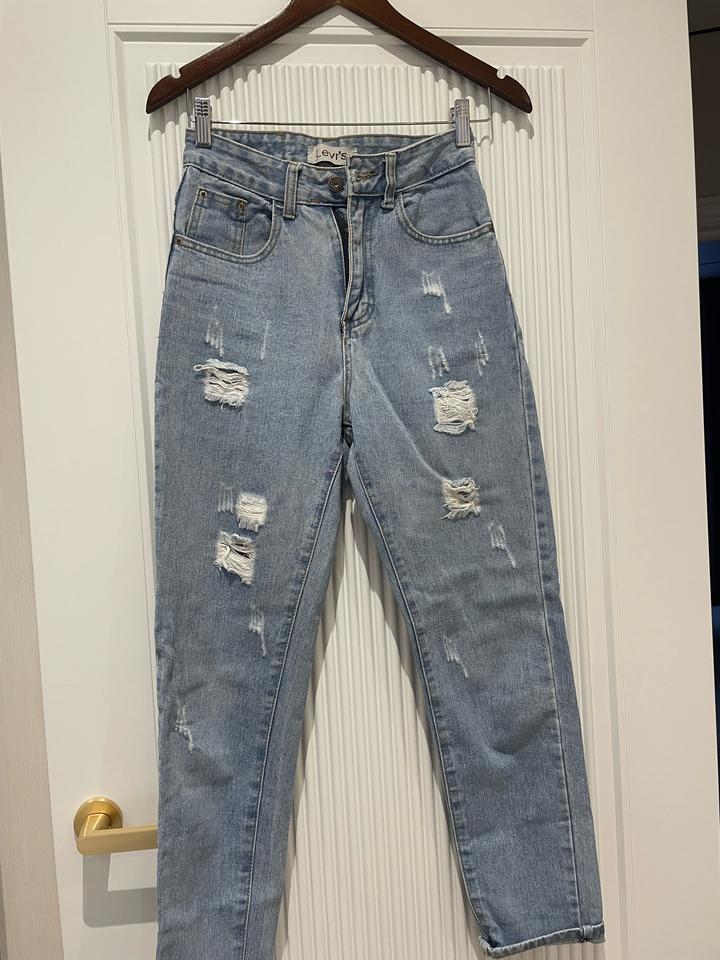 Джинсы летние с равнинами